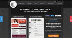 Desktop Screenshot of loftresumes.com